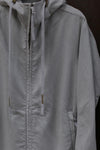 BORIS BIDJAN SABERI Hooded Jacket ZP4.1 TO00002+F0406C Light Gray